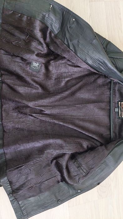 Черно кожено яке от естествена кожа XS/S