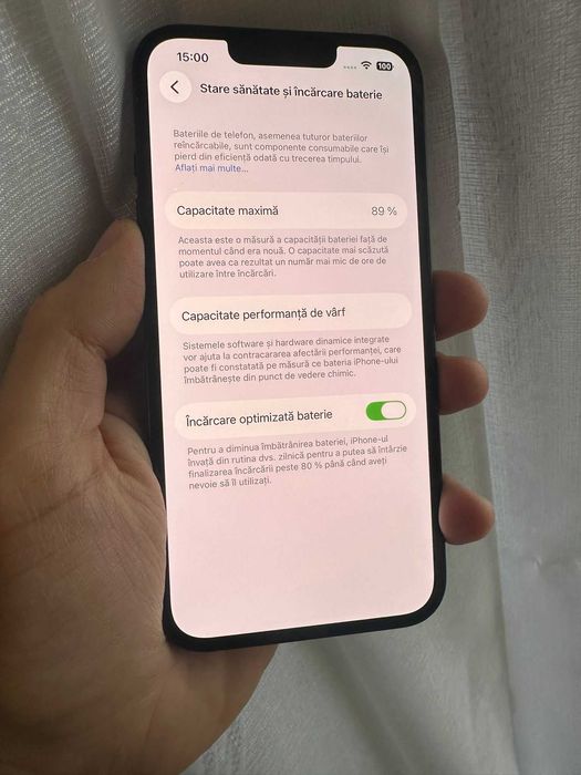 Iphone 13 Negru sau l28 sau 512 GB 88% bateria Liber de retea