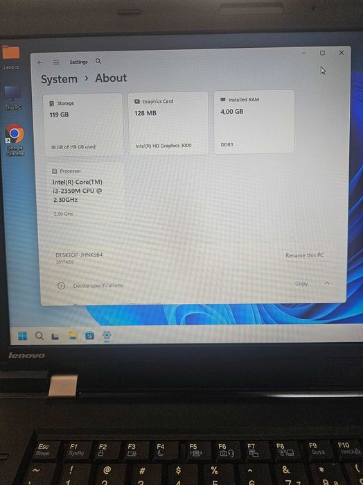 Lenovo ThinkPad L520 15.6", SSD, Windows 11
