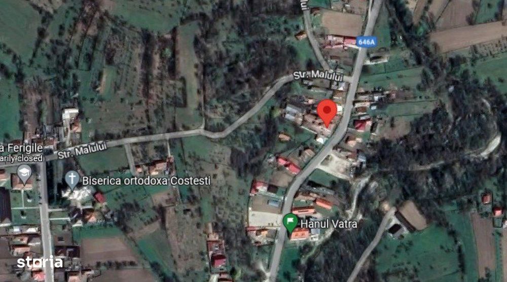 Costesti Valcea, Casa P+M Si Teren 1,380 Mp