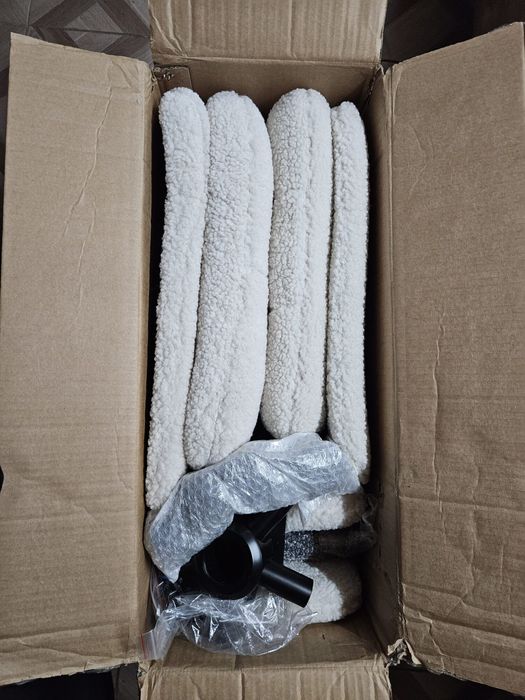 Scaun de birou, reglabil 52-62 cm, inclinabil, cadru din inox