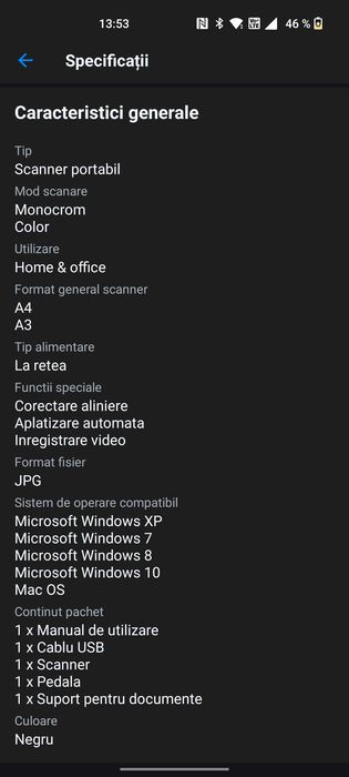Scanner Czur Shine Ultra Pro 13mp ca nou