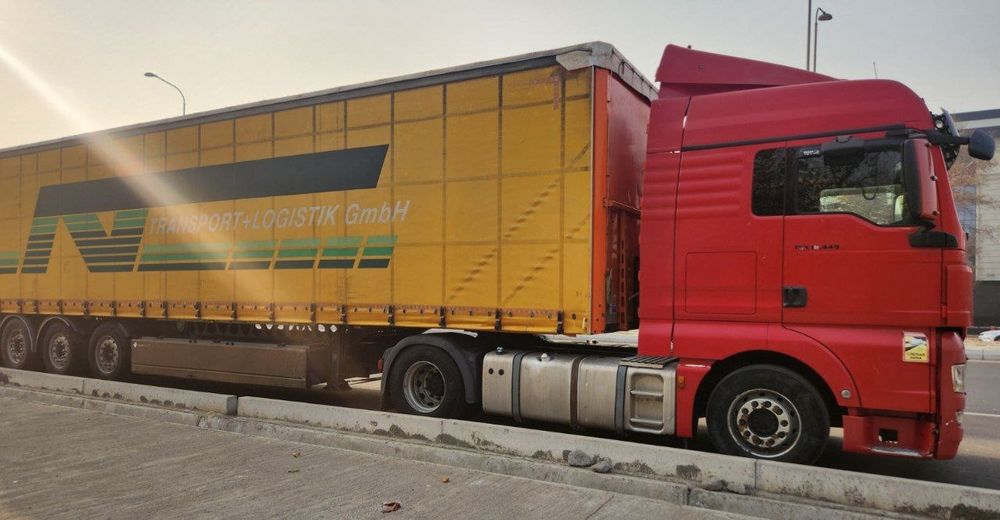 MAN tgx 440 евро 5, Ман тгх440, прицеп БЕРГЕР 96КУБ