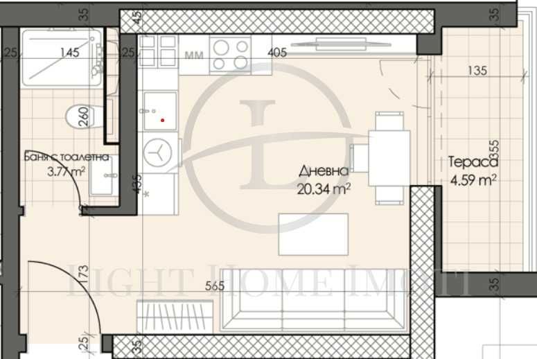 Продава се Едностаен апартамент в Пловдив, Гагарин - 43 кв.м за 1073 €/кв.м - Снимка #5