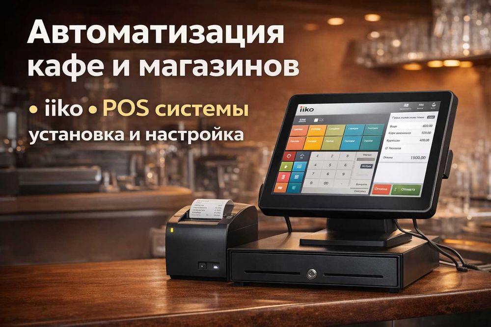 Автоматизация кафе и магазинов | установка iiko и кассовых систем