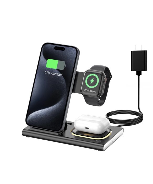 3 in 1 wireless charger foldable