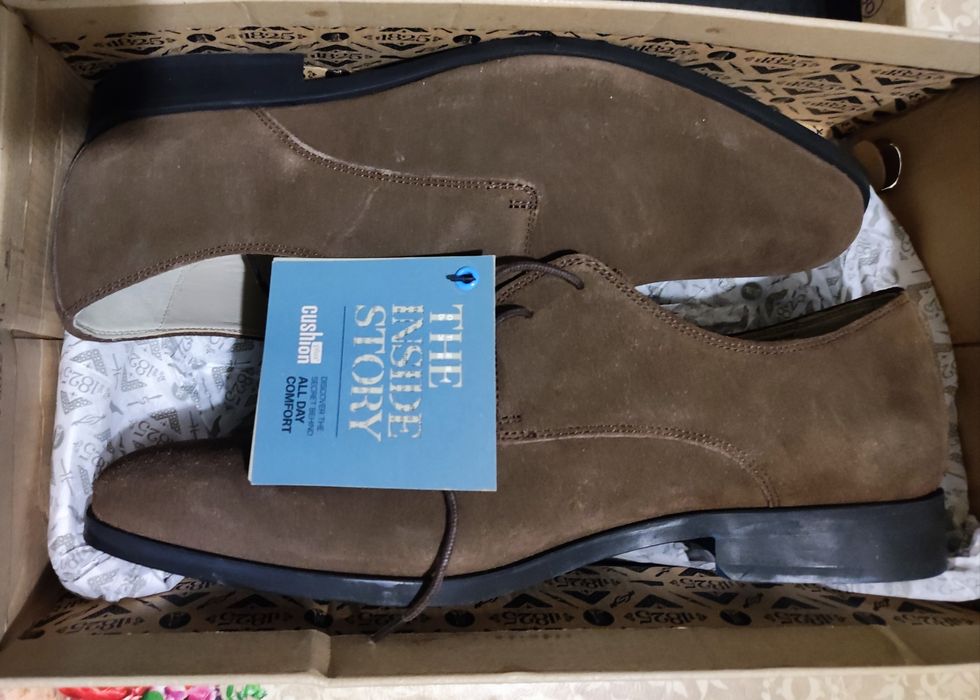 Clarks обувки – нови, велур, размер 44 ½, 100 лв