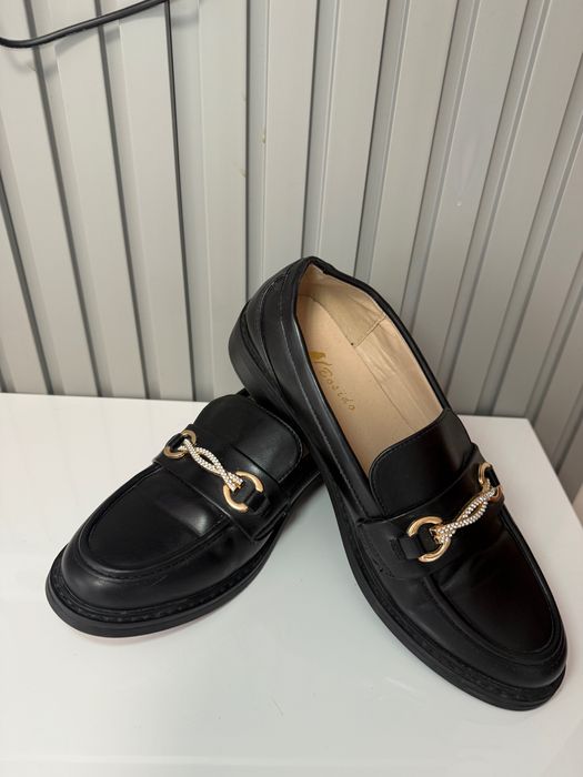 Черни дамски мокасини