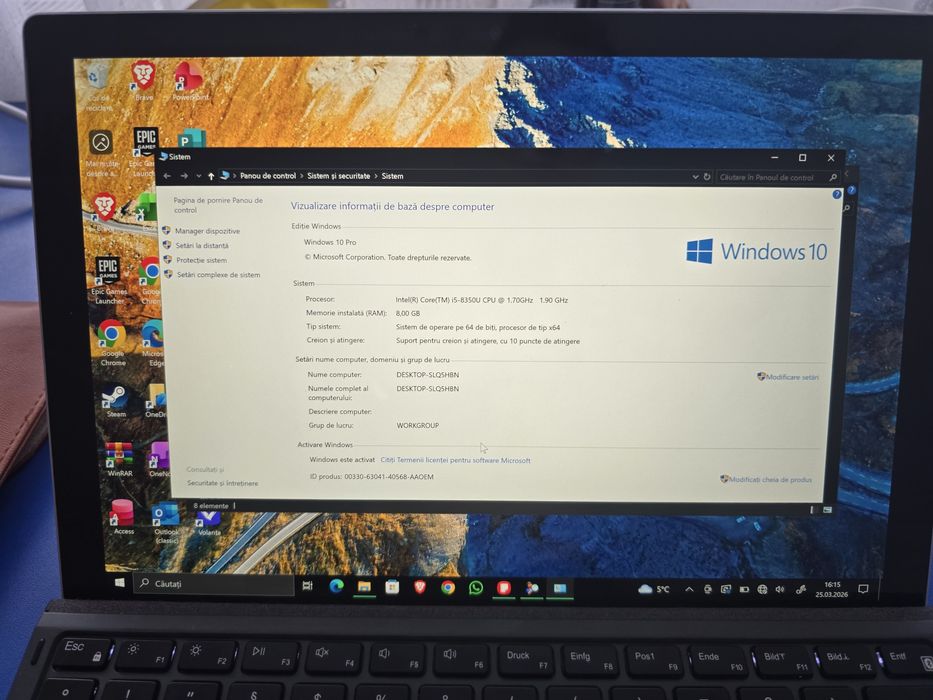 Microsoft surface 6 pro 256 gb +pen