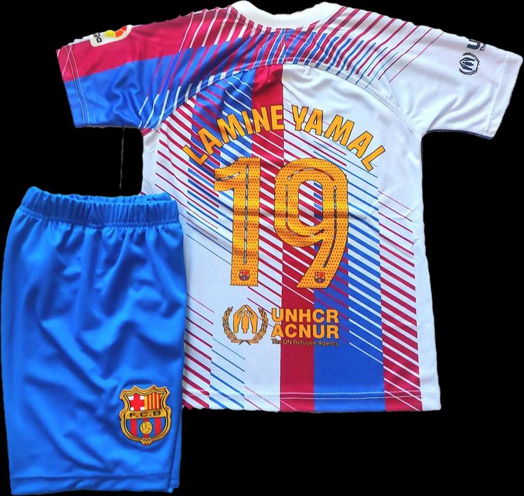 Детски Екип Ямал 2025 Ново Шарен Екип Барселона Yamine Yamal new