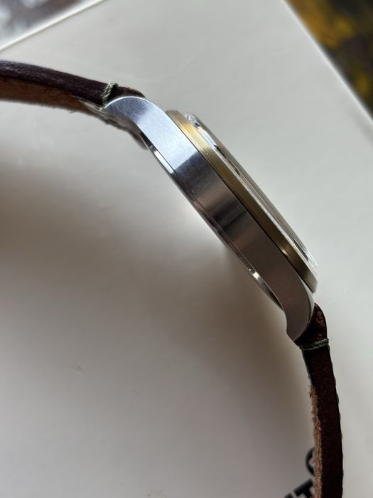 Montblanc-1858 мъжки швейцарски автомат,военен винтидж стил 44 мм фул