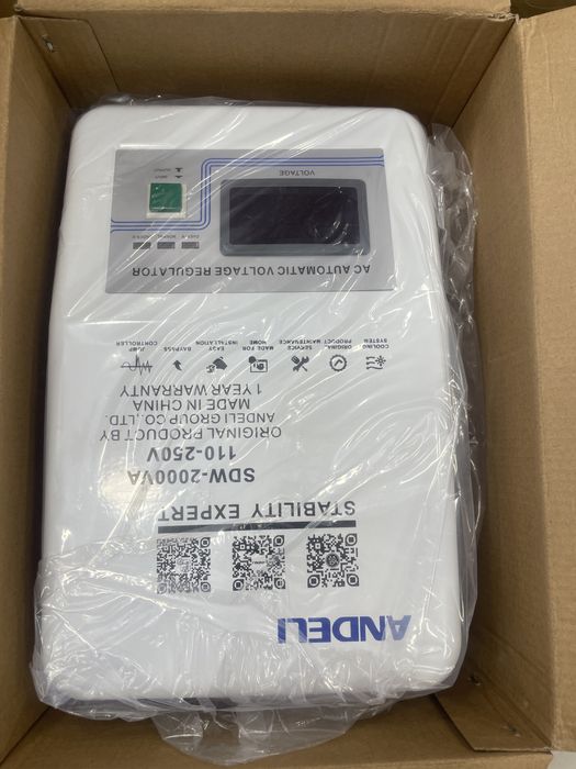 Продаю Стабилизатор АНДЕЛИ/ANDELI-SDW-2000Va-c QR-кодом Оригинал завод