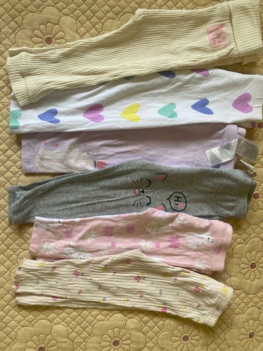 Lot 8x buc pantaloni bluza haine copii marime 68, 74 sau 80