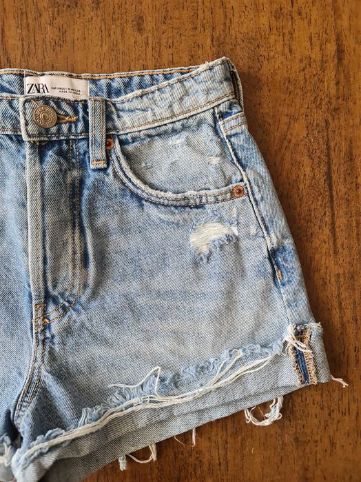 Къси дамски дънкови панталони Zara