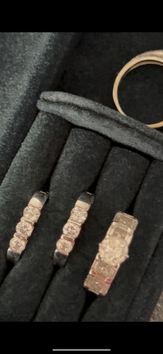 Серьги , кольцо с бриллиантами