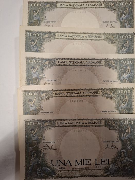Bancnote 1000 de lei 1941