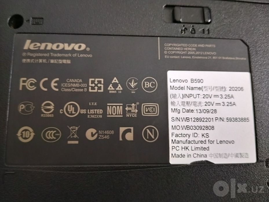 Lenovo B590 noutbuk sotiladi