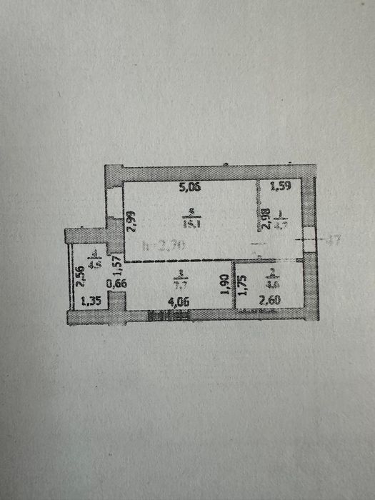 Продам 1 ком квартиру в районе Омега