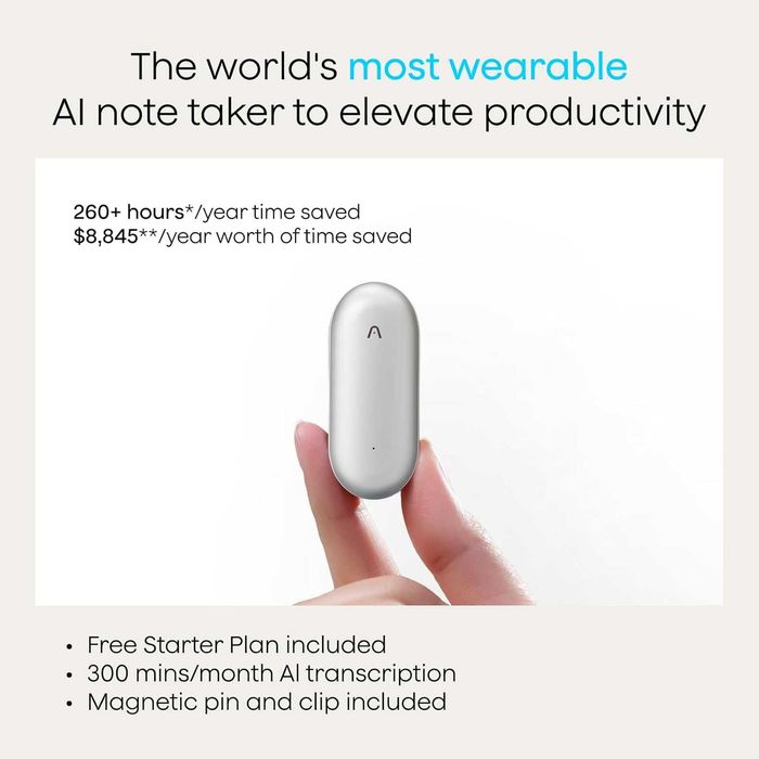 Диктофон с искусственным интеллектом PLAUD NotePin! Новый запечатанный