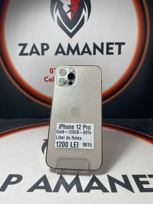 ZAP AMANET Vitan - iPhone 12 Pro - 128GB - Gold - 80%