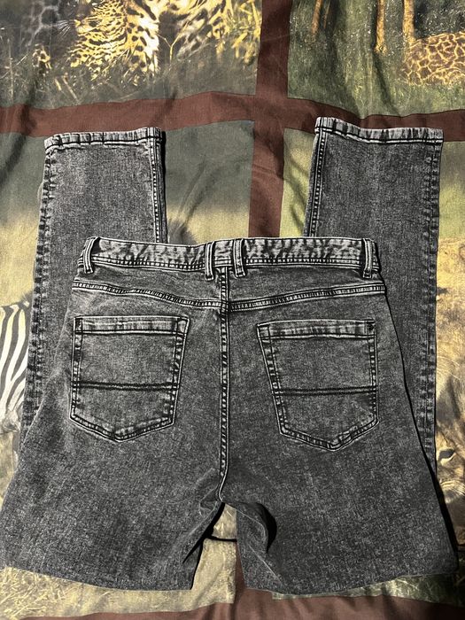 ЧИСТО НОВИ мъжки дънки Townland – Acid Wash / Графит