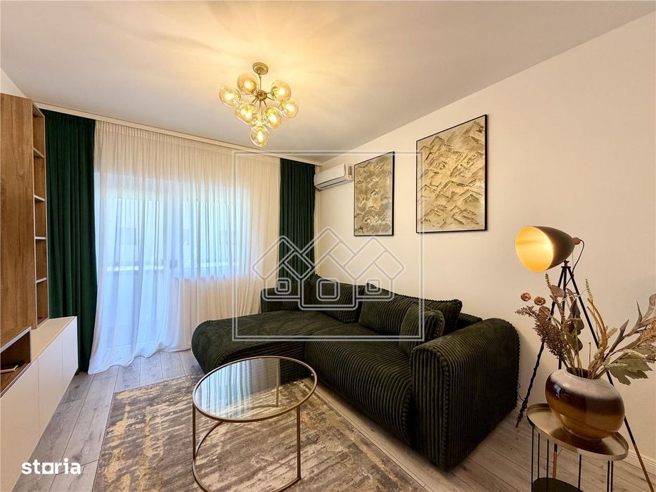 Apartament cu 2 camere, balcon, mobilat, utilat | finisaje LUX