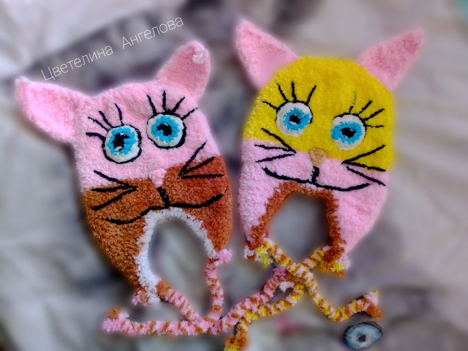 Ръчно плетени, плюшени и топли шапки