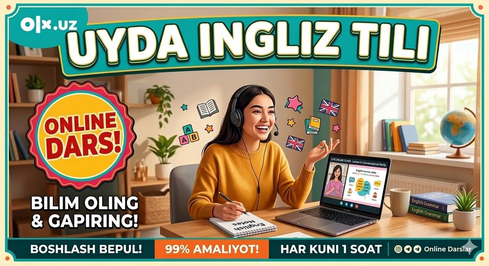 Online ingliz tili ayollar va qizlar uchun