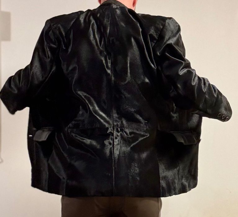 Мъжко яке от естествена кожа и косъм от пони