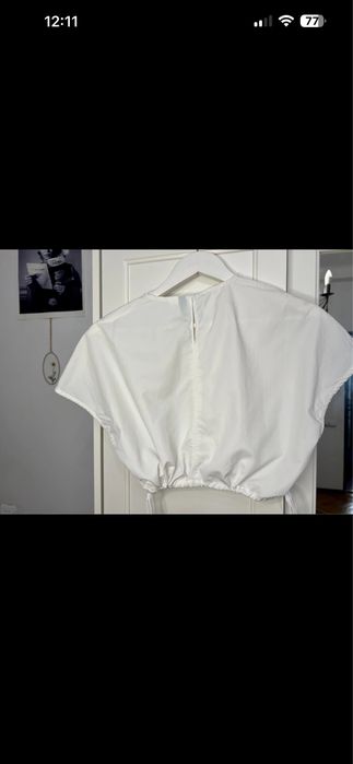 Set H&M fustă albă de vară maxi și top S