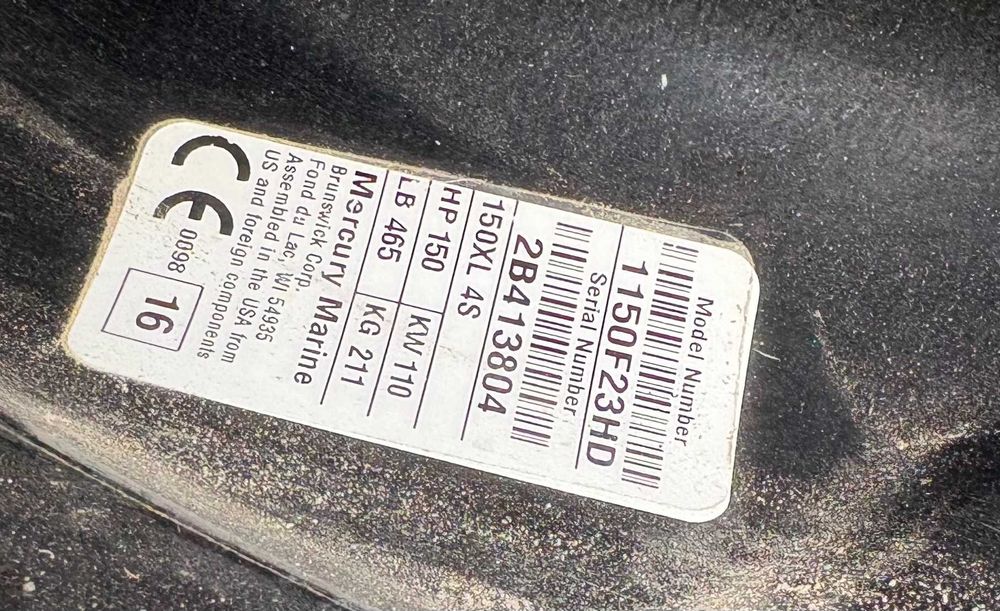 Mercury 150XL 4S - извънбордов мотор 150 кс, 4 тактов, Модел 1150F23HD