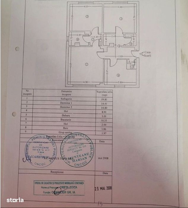 Apartament 3 camere Bratianu