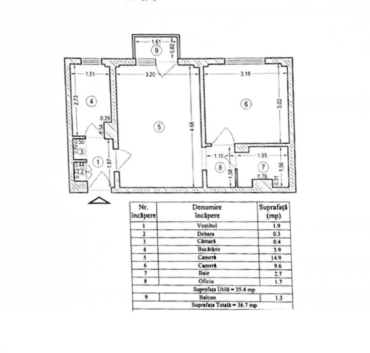 Apartament 2 Camere | Metrou Lujerului | Centrală Termică | Militari