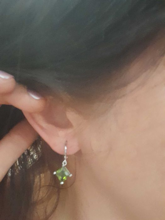 Set de bijuterii argint 925cu zirconiu verde-smarald