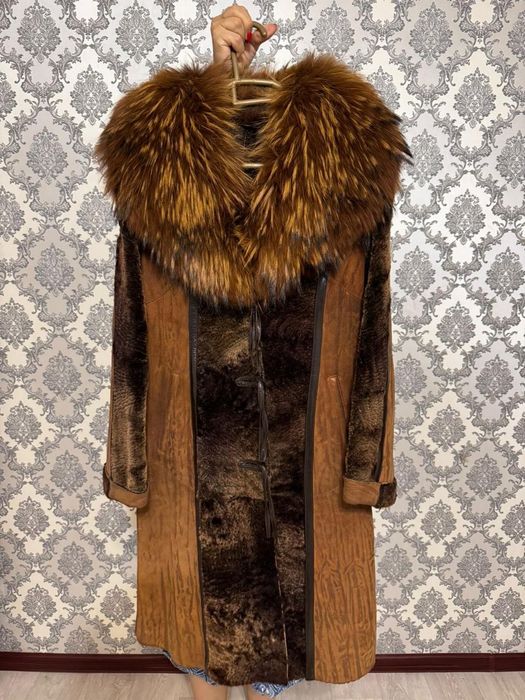 Дубленка коричневая