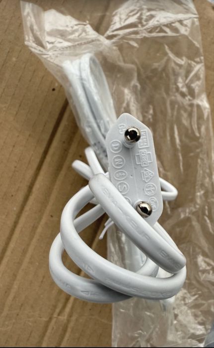 Cablu alimentare alb 120 cm