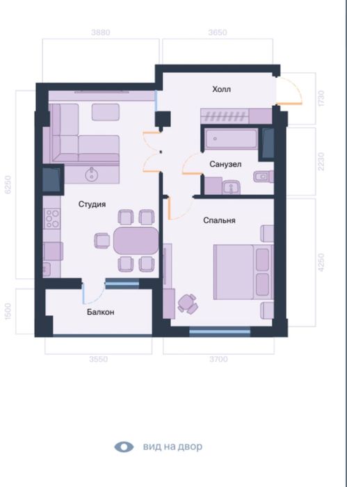 Продается 61м2 - коробка - ЖК Celebrity residence заводская