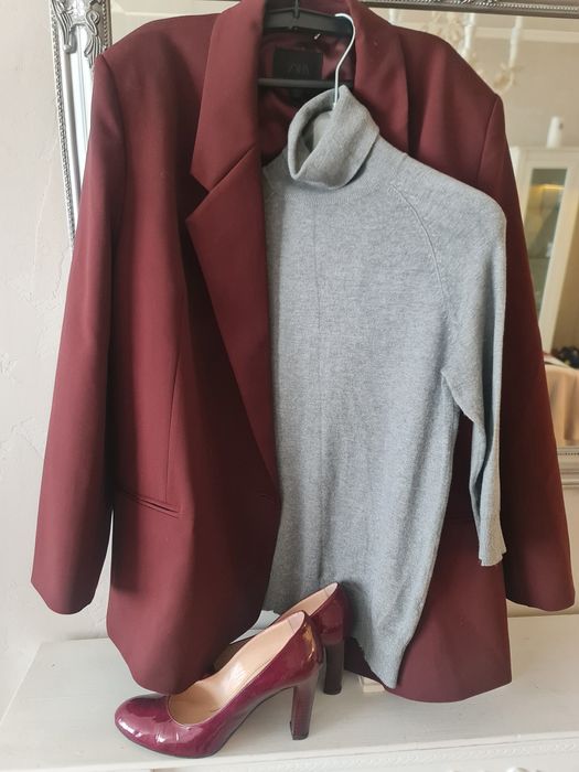 Сет,НОВИ, ZARA сако, панталон, поло, обувки