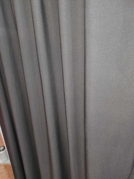 Тъмно кафяви плътни  завеси 2 броя