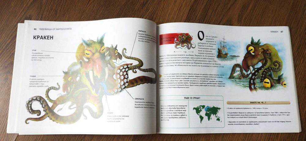 Книга "Митически чудовища", поредица "Да паднеш от страх", като нова