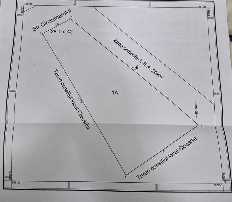 Teren intravilan de Vânzare Ciocârlia Județul Constanța