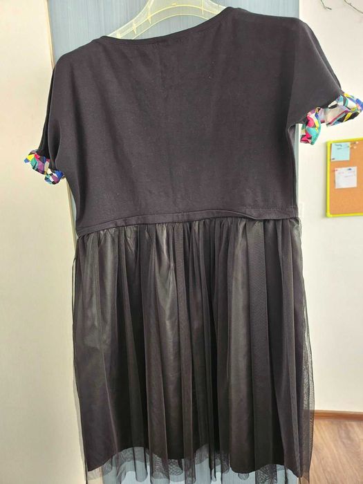 Черна РОКЛЯ  с тюл L/ XL