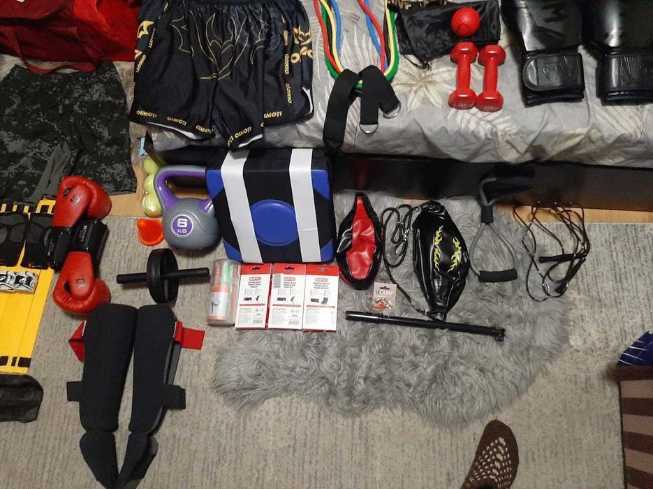 Пълен комплект за тренирофки и професионален бокс ТИБИЯ И СТЪПАЛО ЗА МУАЙ-ТАЙ, КИКБОКС И MMA