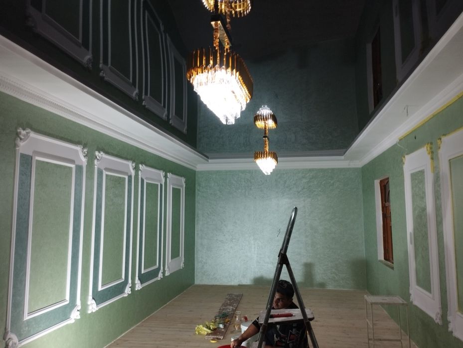 Йевро ремонт абой отаченто натажной кафел гиписакардон декор пласт