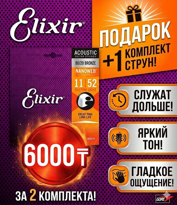 Струны для акустической гитары