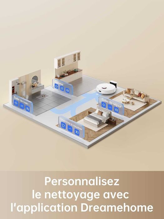 Робот прахосмукачка Dreame D9 Max с моп и Lidar картографиране 4000Pa