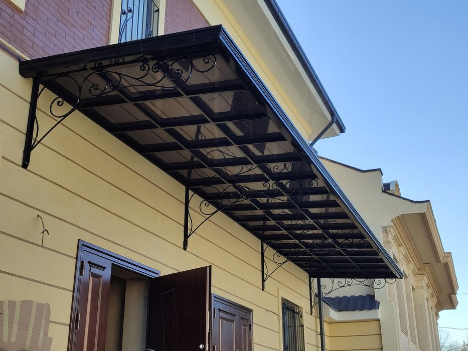 Навес Naves leksan steklo oynali Навес, казирок ,хайтек, классика неок