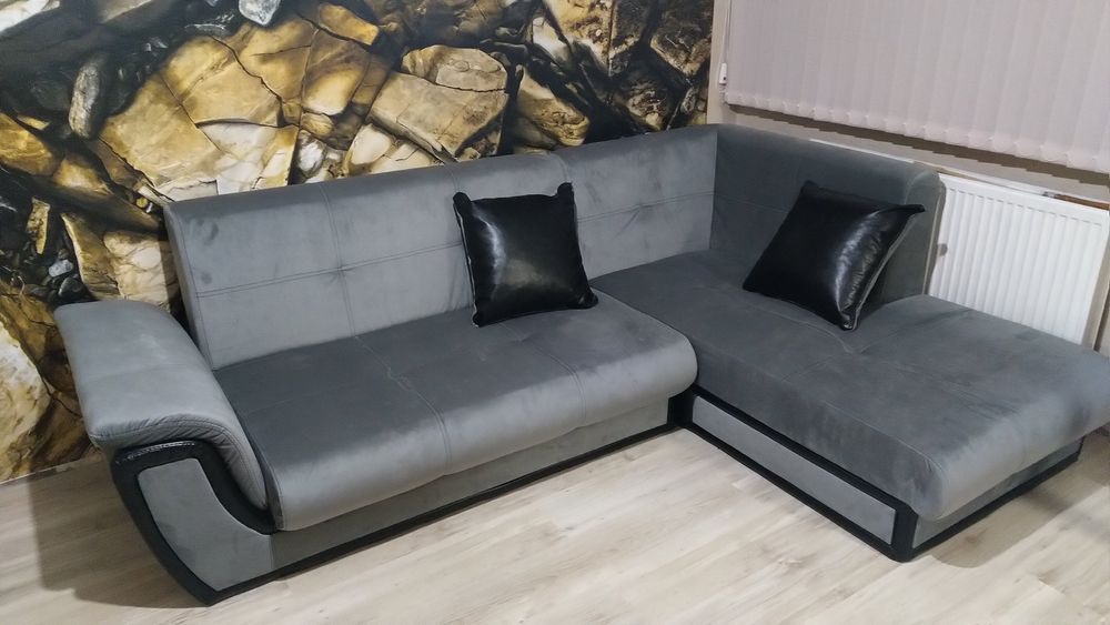 Ъглов холов диван Принцес  S 2 Разтегателен със маса