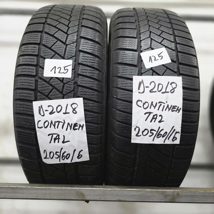 2×205/60/16 M+S CONTINENTAL .Stare excelenta.125 lei