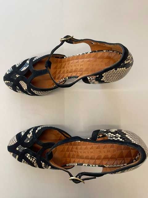 Pantofi eleganti piele de sarpe nr.39, made in Spain